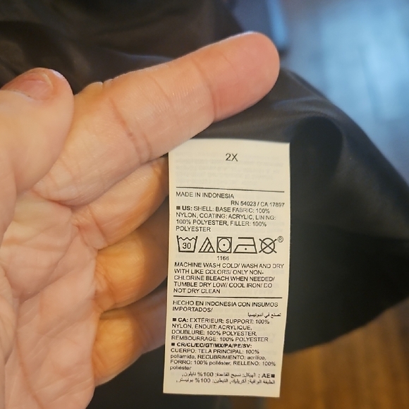 Old Navy Black Puffer Jacket High Collar Cinched Waist - Picture 5 of 6